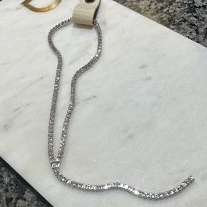 Anthropologie Drop Diamond-like necklace